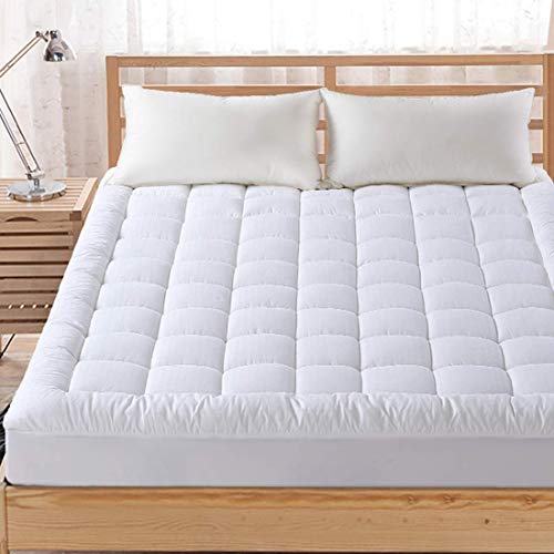 FAIRYLAND Twin Mattress Topper Pillow Top Cooling Washable Mattress Pad Cover Cotton