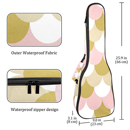 Sac ukulélé concert étanche avec grand rangement pour accessoires