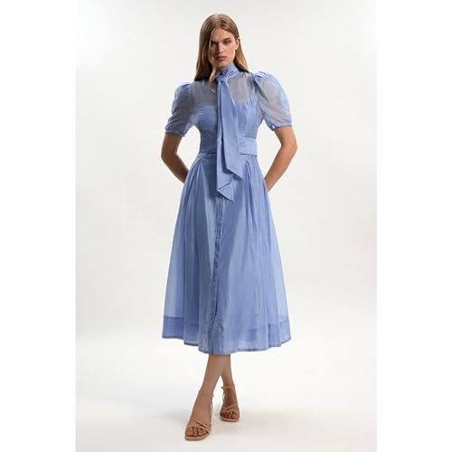 SOVANYOU Chunky Block Heels for Women Strappy Heeled Sandals Womens Wedge Sandals Opened Square Toe with Ankle Strap Casual Dressy Shoes3