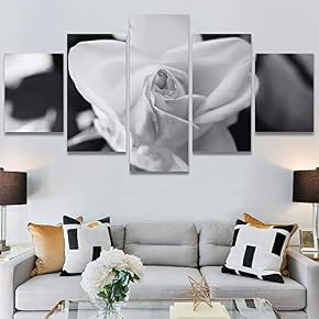SIGNWIN 5 Panel Canvas Wall Art Botanical Chic...