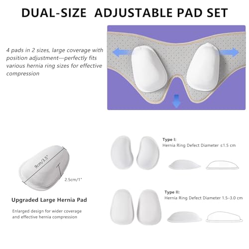Faja Hernia Médica Ajustable para Hombres y Mujeres Grande miniatura 5