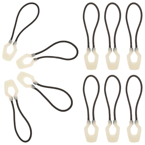 Gatuida 10 piezas Tiradores de Cremallera Nocturnos de Plástico Duradero Resistentes y Fáciles de Instalar para Mochilas y Ropa DIY Accesorios Visibles para Actividades al Aire