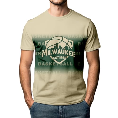 Lztgift Camiseta de basquete City Silhoutte Shield Basketball Gradient Shirt Pull On Apparel Gift fo