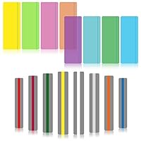 16 PCS Guided Reading Highlight Strips Dyslexia Overlays Aids for Children, Dyslexia Overlay Ruler Reading Rulers Colored Reading Tracking Rulers for Visual Stress and Dyslexia (8pcsA+8pcsc)