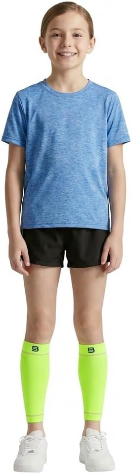 Calf Compression Sleeves 20-30 mmHg for Kids & Teens for Sport Protection Calf and Shin Support - Image 3