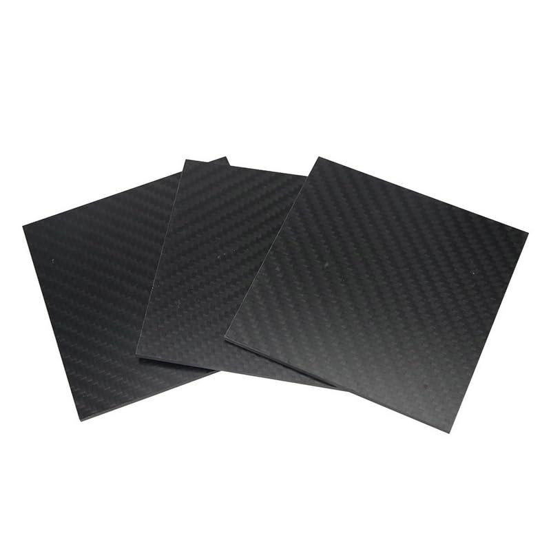 1PCS 100X200MM Matt Surface Carbon Fiber Plate Panel Sheets DIY Composite Hardness Material Carbon Fiber Board 1-5MM Thickness (5MM, Twill)