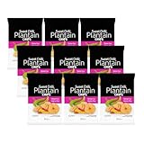 Grace Sweet Chilli Plantain Chips 85g x 9, Vegan Bites High in Fibre Gluten Free Banana Crisps Snack with Welari Thank You Card | (9 Pack)