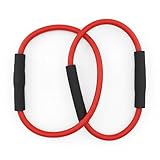 Built For Prime Barre Double Tube – Studio Resistance Band for Barre, Pilates & Core Sculpting (Red/Black)