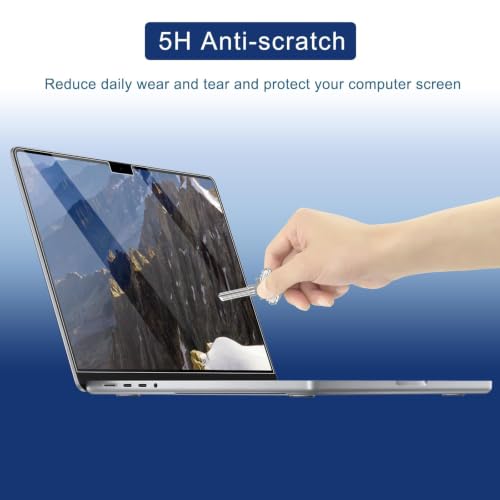 2 Paquets film écran de Protection pour MacBook Air 13,6 Pouces M5 M4 M3 M2 (2026-2022) A3449 A3240 A3113 A2681 5H Haute Définition Résistant aux rayures Protecteur Accessoires – vue 6
