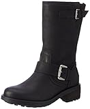 biker boots schwarz leder  BULLBOXER Damen 427500E6L Stiefel, Schwarz (Black), 37 EU