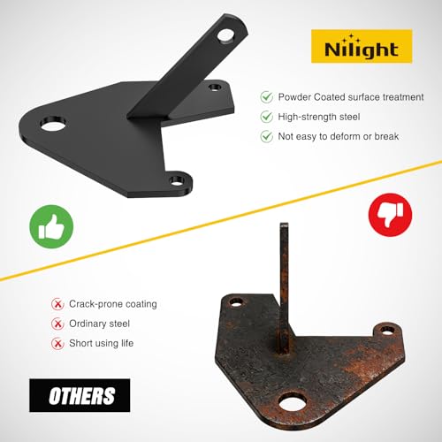 Image of Nilight Trailer Hitch Receiver Kit | for Honda TRX 250 Recon ATV Hitch 1997-2018