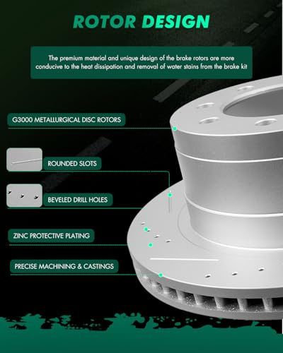 Image of SCITOO Brake Kits Front Rear Brake Rotors Brake Pad:53012;D965;53011;D702 | Fit For Dodge For Ram 1500 2006-2008,For Dodge For Ram 2500 2003-2008,For Dodge For Ram 3500 2003-2008