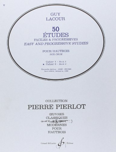 50 Etudes Faciles et Progressives pour Hautbois - Cahier 2