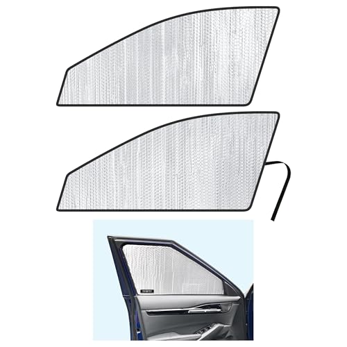 YelloPro Side Window Front Seat Sunshade (Set of 2) Custom Fit for 2021 2022 2023 2024 2025 Kia Seltos SUV, LX, EX, S, S Turbo, SX Turbo, UV Reflector Sun Protection Accessories (Made in USA)