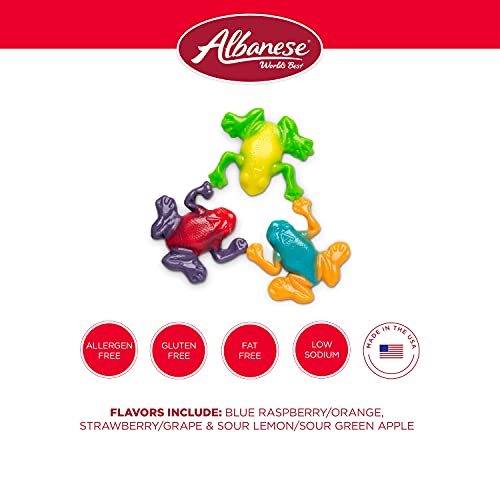 Albanese World's Best Gummi Rainforest Frogs, 5lbs of Candy