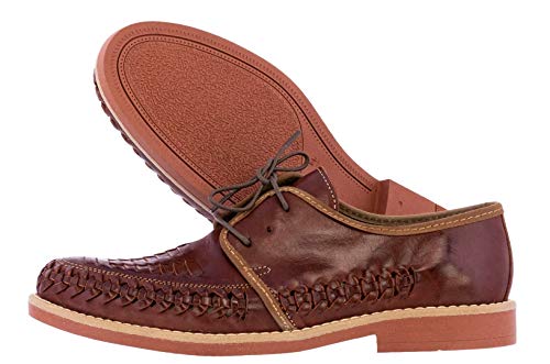 Cowboy Professional Men's Chedron Authentic Mexican Laced Huaraches Lace Up Sandals Closed Toe