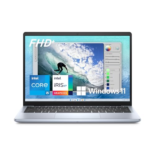 Dell Inspiron 14 5440 Ordenador Portátil de 14' FHD+, Intel Core i5-1334U, Intel Iris Xe Graphics, 16GB RAM, 512GB SSD, Fingerprint Reader, Windows 11, Teclado retroiluminado QWERTY Español, Ice Blue