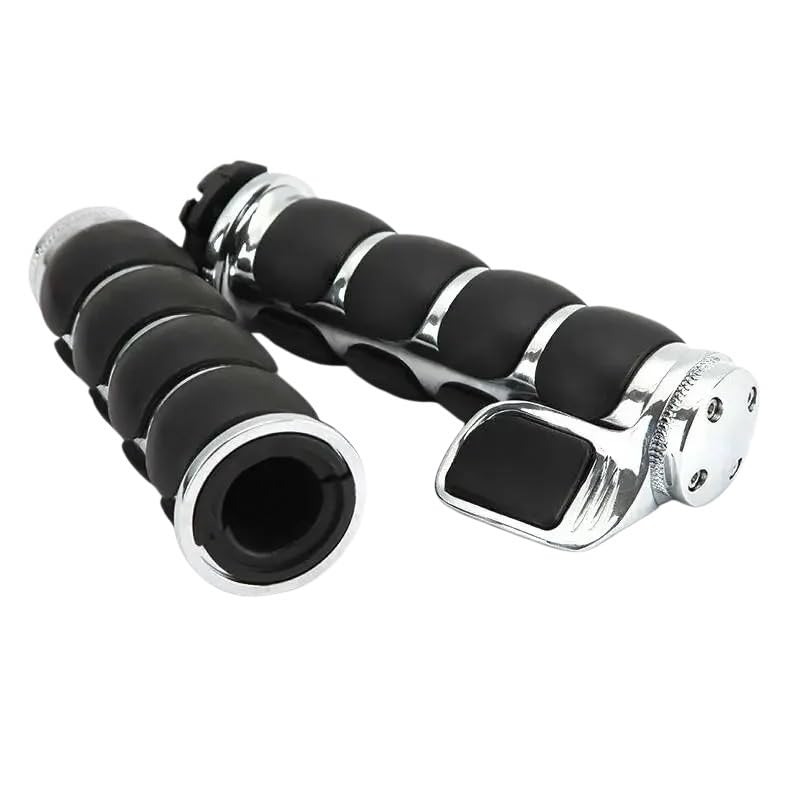 Poignées d'extrémité barre moto 25mm anti vibration pour custom
