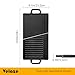 Velaze Cast Iron Griddle Pan with Handles, BBQ Griddle pan Double Sided Pre-Seasoned, for Gas Grill and Electric Grill, Grill Pan for BBQ, Camping, Garden - 50 x 23cm