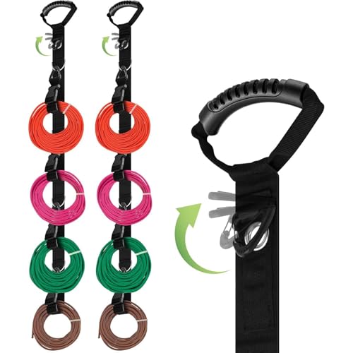 Organizador para cables de extensión y mangueras con carretes ajustables pack de 2 8