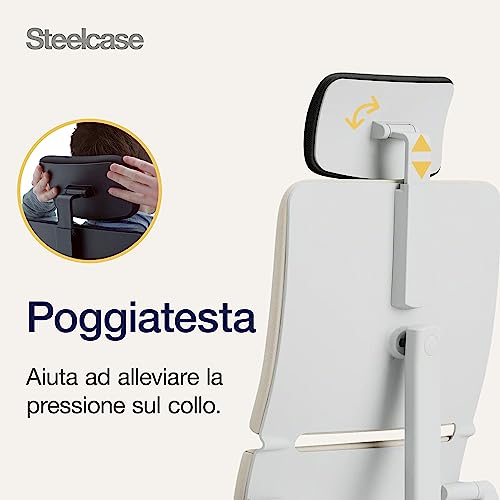 Sedia ergonomica per ufficio  Please con supporto lombare e poggiatesta regolabile Truffle - Sedia gaming - Immagine 7