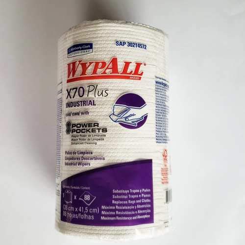 Pano de limpeza WypAll X70 Plus - 88 panos (42, 6 x 28, 2 cm), Wypall