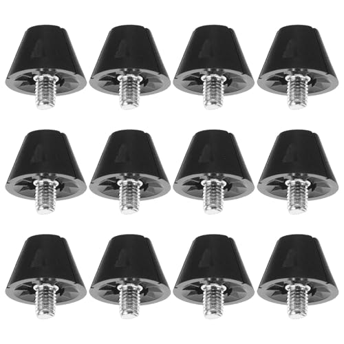 Toddmomy 12 Clavos para Zapatillas de Running de TPU Negro, Forma de Aguja, 12 Piezas, Livianos y Estables para Superficies de Atletismo y Carreras
