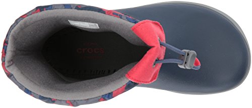Crocs Kids' Crocband Lodgepoint Graphic Boot K Snow, Navy/Pepper, 6 M Us Toddler #TOP4