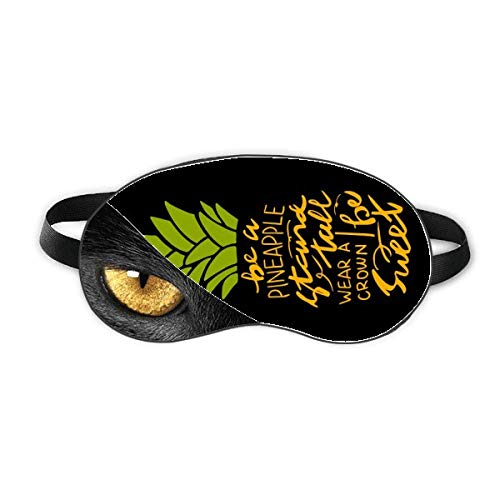 甘いパイナップルの果実を引用する 休み目の遮光美容眼帯