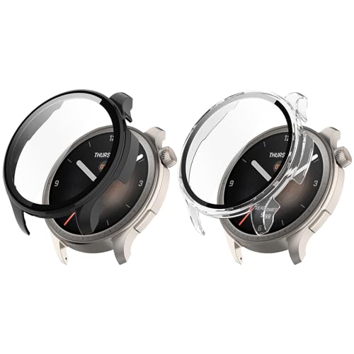 Lot De 2 Coques De Protection Cadre écran Pour Huami Amazfit Balance A2286 - Marque Kwmobile, Neuf Sous Blister