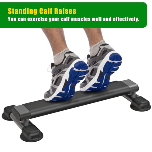Image of Steel Calf Raise Bar, Calf Raise Block with Anti Slip Platform