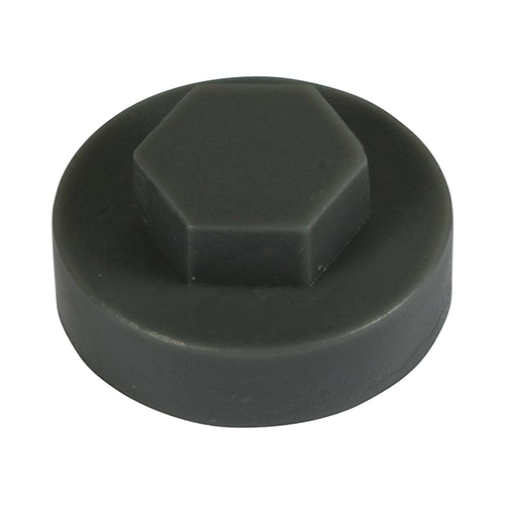 Timco Grey Hex Cover Cap - Slate 19Mm Bag 1000