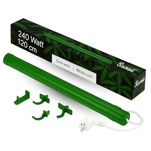 Weedness Chauffage Grow 240 watts 120 cm de long pour chambres de culture et plantes - Culture en intérieur Radiateur Grow Chauffage rapide Économique