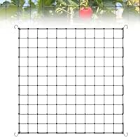 Sprifityy Wachsen Zelt Netz,Scrog Netz 120 x 120cm,Grow Netz mit 4 Haken,für Pflanzen, Gemüse,Obst,Elastische Spalier Netz,Passend für Garten,Balkone,Hof,Gartenarbeit