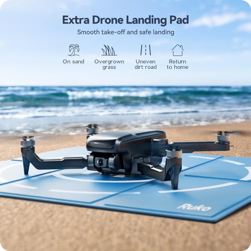 Ruko U11PRO Drone with Camera for Adults 4K, 78 Min Fly Fun Time 3 Extra Batteries, FAA Remote ID Comply, GPS Auto Return, Indoor-Outdoor Mode, Scale 5 Wind Resistance, Beginners - Thumbnail 4