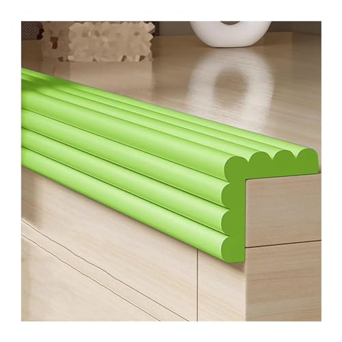 RRrawgff Schaumstoff-Sicherheitsstreifen für Tische und Ecken, gepolsterter Stoßschutz, kindersicherer Eckenschutz, grün, 15 m (49,2 Fuß) – unverzichtbare Baby-Sicherheitsausrüstung