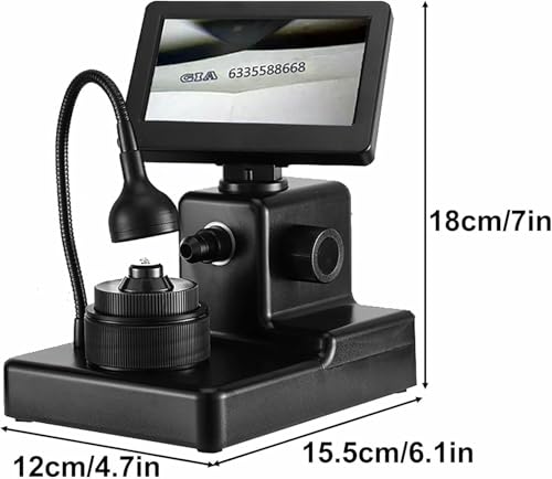 Microscope à ceinture de diamant 4,3 pouces avec 2 terrasses d'observation pour traitement