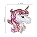 Staraise Unicorn Balloons Birthday Party Decorations - Pack of 6, Pink Unicorn Mylar Balloon for Unicorn Theme Party Supplies, Baby Shower, Home Office Decor, Birthday Backdrop