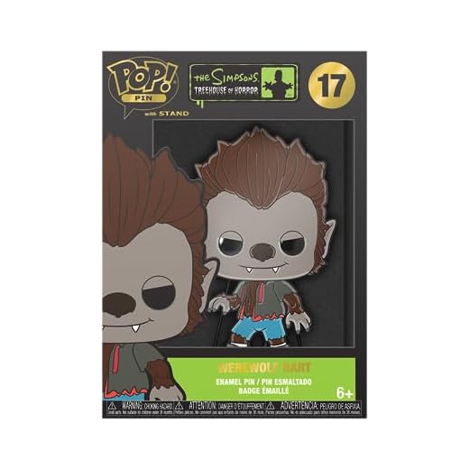 Funko Large Enamel Pin Horror: Simpsons - Bart Simpson - Bart - The Simpsons Pins de Esmalte- Broche Coleccionable - para Mochilas Y Bolsos - Idea de Regalo- Mercancia Oficial - TV Fans