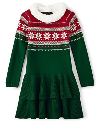 Gymboree Baby Girls And Toddler Long Sleeve Sweater Dresses Playwear, Holiday Fairisle, 4T Us #TOP1