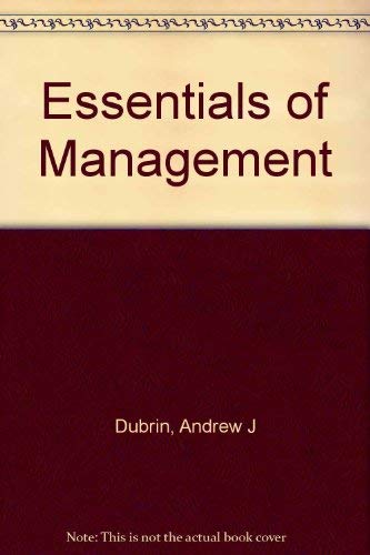 Study Guide for Essentials of Management 032400706X Book Cover