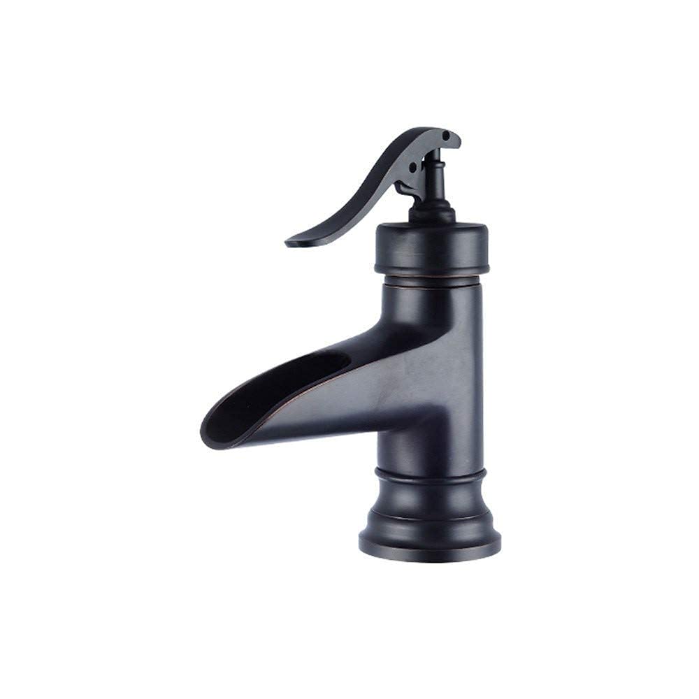 Robinet cascade laiton chaud et froid avec mitigeur monotrou précis pour évier