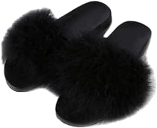 شبشب خف شتوي اسود -نساء