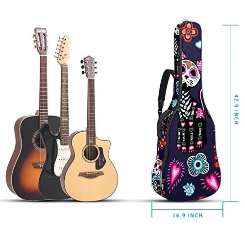 Sac de guitare acoustique rembourrage épais étanche double bandoulière réglable étui de guitare sac de transport, chat… - Les Beatles, Paul McCartney, John Lennon, RIngo Starr, George Harrison Sac de guitare acoustique rembourrage épais étanche double bandoulière réglable étui de guitare sac de transport, chat… – Image 6
