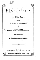 Eschatologie, Das Ist, Die Letzten Dinge 1517511771 Book Cover