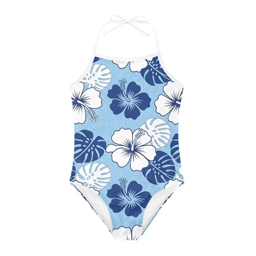 Image of ELEQIN Cartoon Animal Cute Girls One Piece Swimsuit Adjustable Swimwear for 3Y-10Y