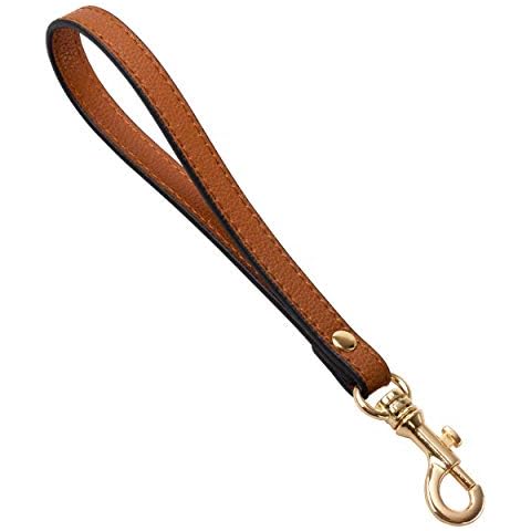Allzedream Wristlet Strap Genuine Leather Keychain for Wallet Purse Clutch Cellphone Key Lanyard (Brown) Cover