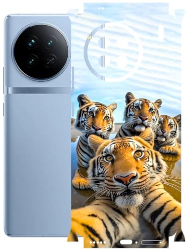 Image of AtOdds - Full Body Back Screen Guard Protector Film - Lamination Wrap Skin Sticker Compatible with VIVO X90 | Scratchproof Matte Finish (Selfie)