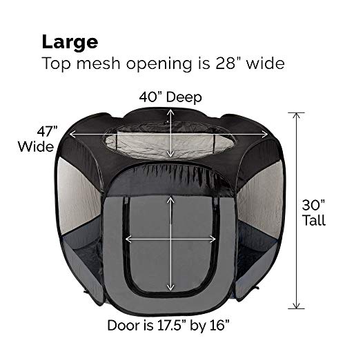 Image of FurHaven Soft-Sided Dog & Cat Playpen, Portable Foldable Indoor & Outdoor Pet Playpen with Mesh Windows & Zippered Door, Gray, Large (Pack of 8)