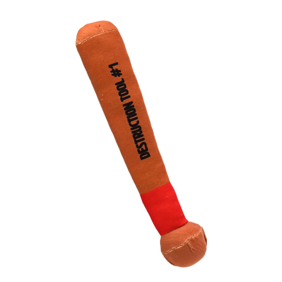 Mutt of Course Tom and Jerry X Baseball Bat Toy | Double Squeaky with Hidden Ball Soft Toy for Dogs